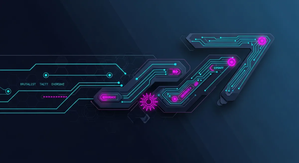Cover ilustrado del artículo — diseño abstracto Tactical HUD