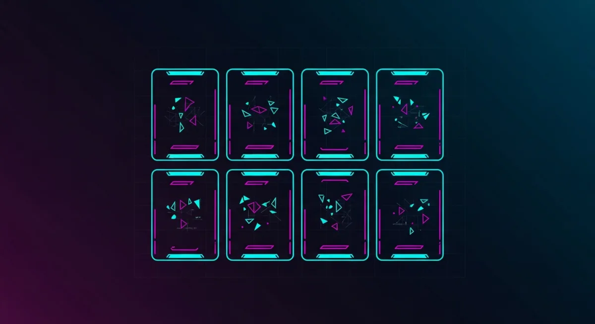 Cover ilustrado del artículo — diseño abstracto Tactical HUD