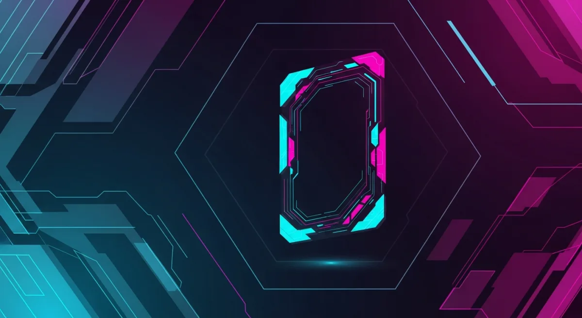 Cover ilustrado del artículo — diseño abstracto Tactical HUD