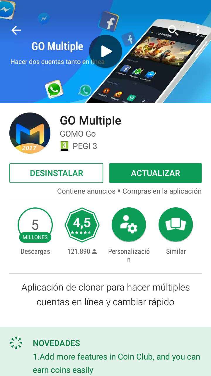 2 cuentas mismo dispositivo 1