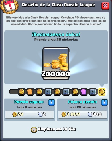 Premios Desafío Clash Royale League