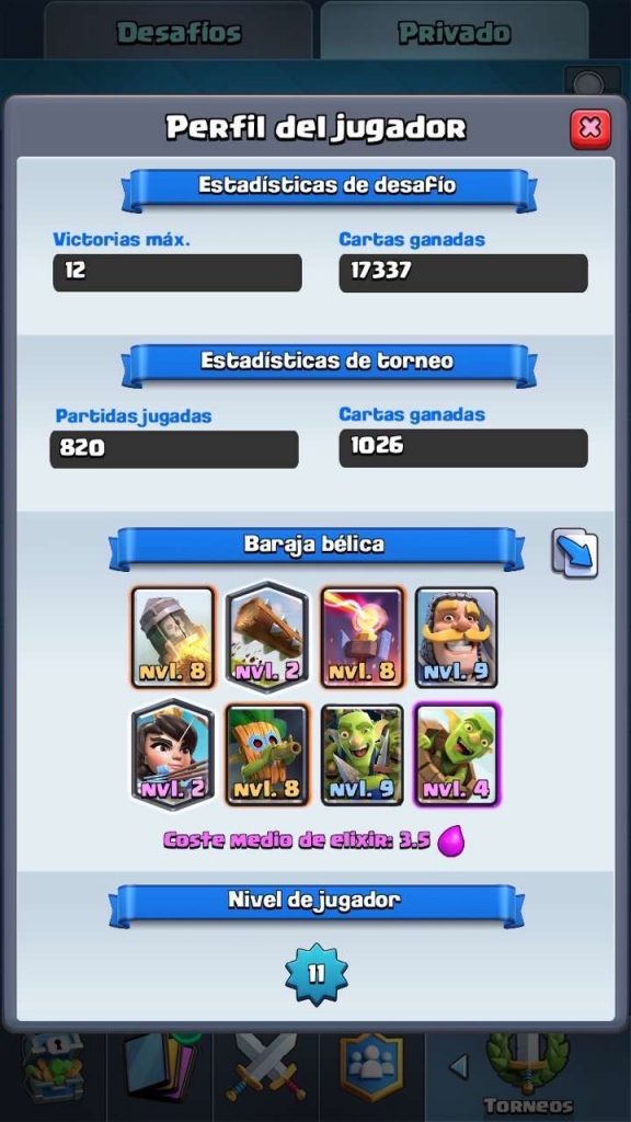 Imagen de los mejores mazos para ganar torneos y desafíos Cohete + duendes