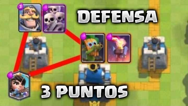 Defensa del mazo a tres puntos spell-bait