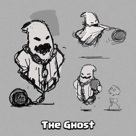 Dibujo de fantasma en Clash Royale