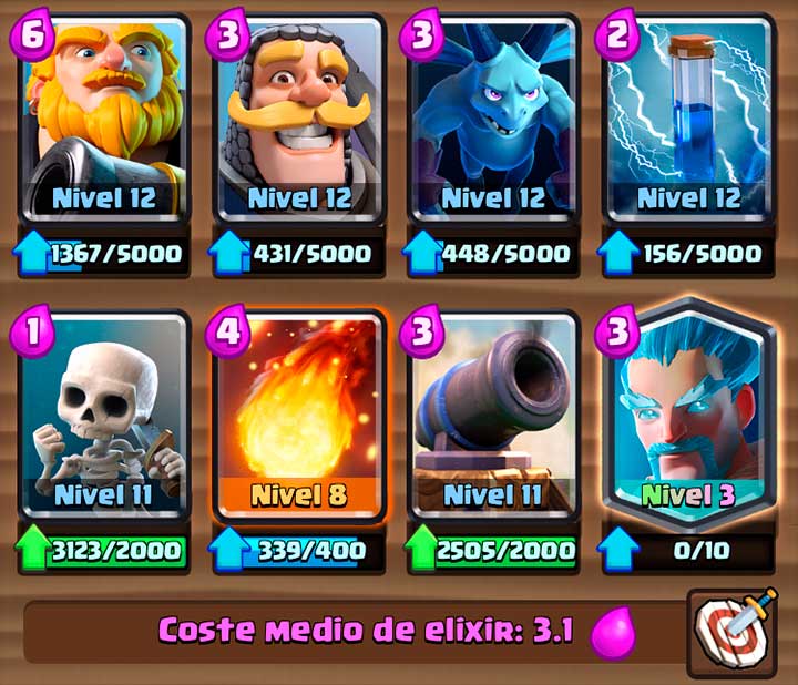 Mazo de ciclo rápido de gigante noble