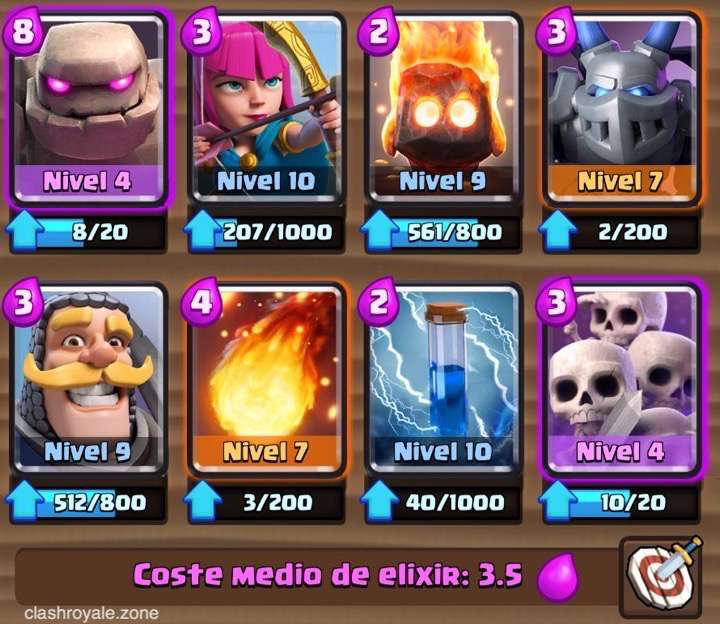 Mazo de Gólem para subir copas