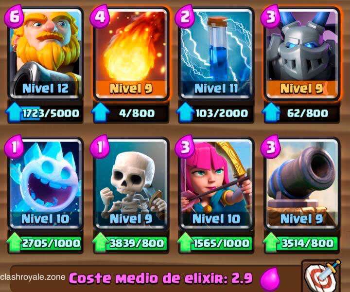 Mazo sin legendarias para subir más de 4000 copas