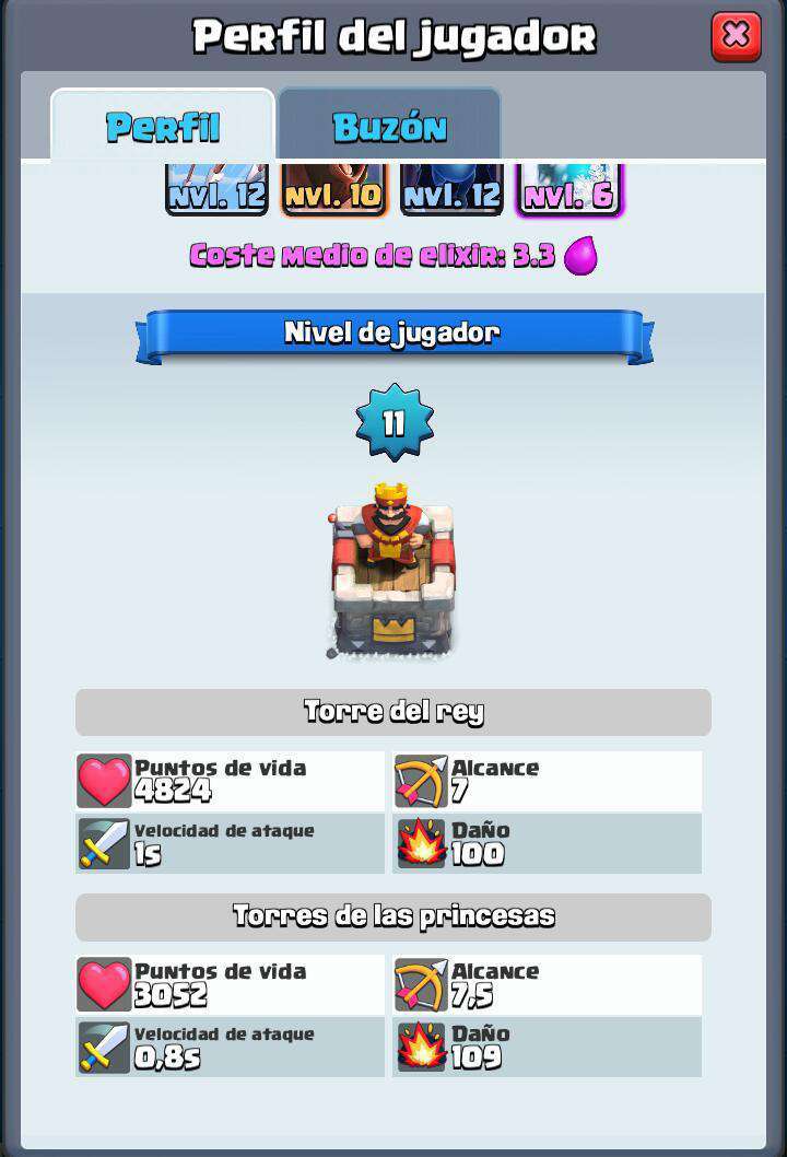 Perfil de jugador Clash Royale