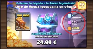 Recompensa arena legendaria