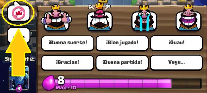 Silenciar emojis Clash Royale