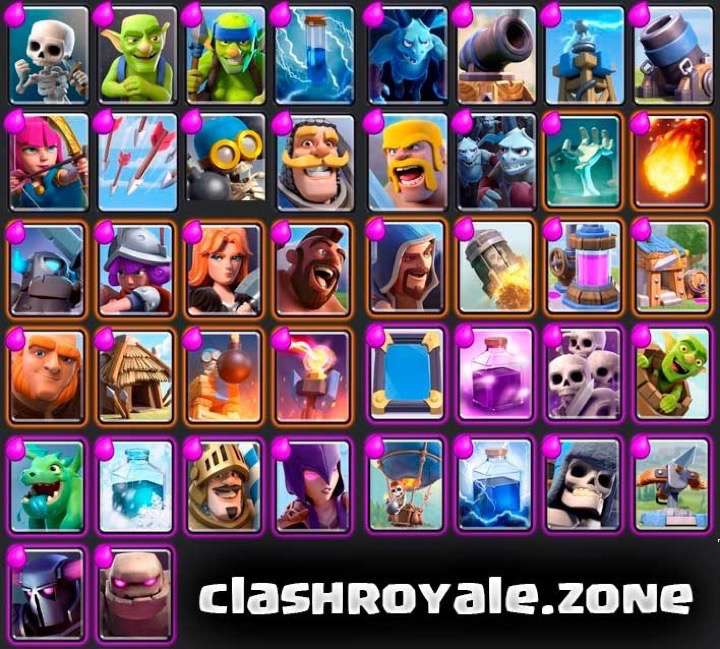 Cartas disponibles Desafío Retro Clash Royale