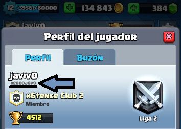 Perfil de jugador Clash royale